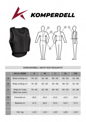 Säkerhetsväst Front Zip Regular