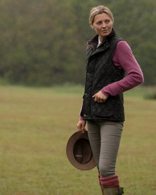 Oxford Blue womens Newbury wax gilet