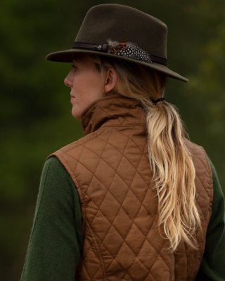 Oxford Blue womens Newbury wax gilet