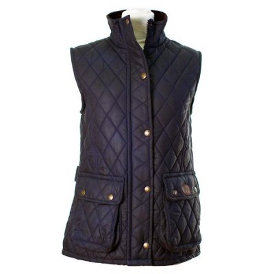 Oxford Blue womens Newbury wax gilet navy