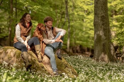 Oxford Blue womens Newbury wax gilet